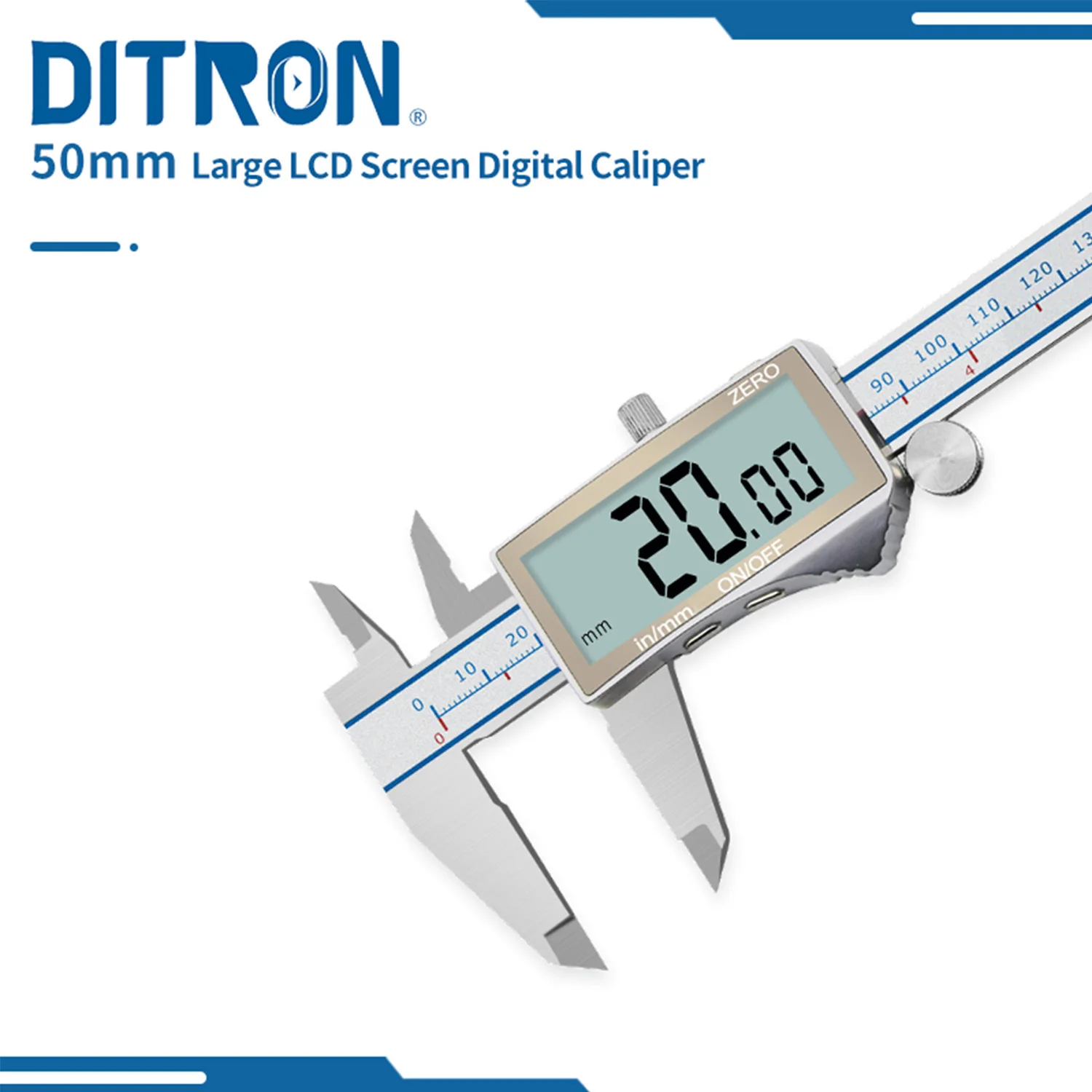 

0-150mm Electronic Metal Caliper Digital Vernier Caliper Stainless Steel Ruler LCD Measuring Tools