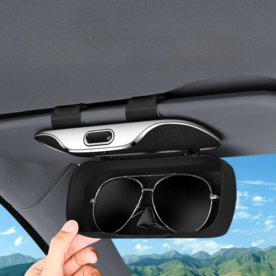 Portable Car Sunglasses and Eyeglasses Holder