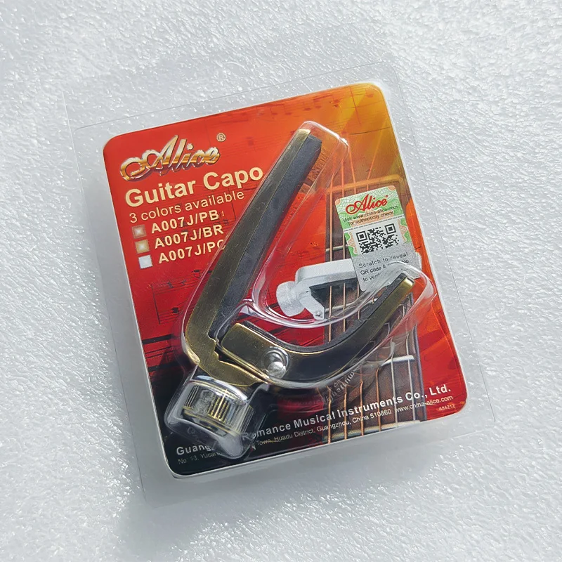 Guitar Capo Alice A007J Alloy Material Suitable for Bass Acoustic Electric Guitar Etc. Guitar Capo Guitar Accessories