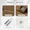 30” Wall Mounted Bathroom Vanity with Sink Floating Bathroom Cabinet Sink Combo, Soft-Close System, 2 Extra Big Drawers, Walnut 5