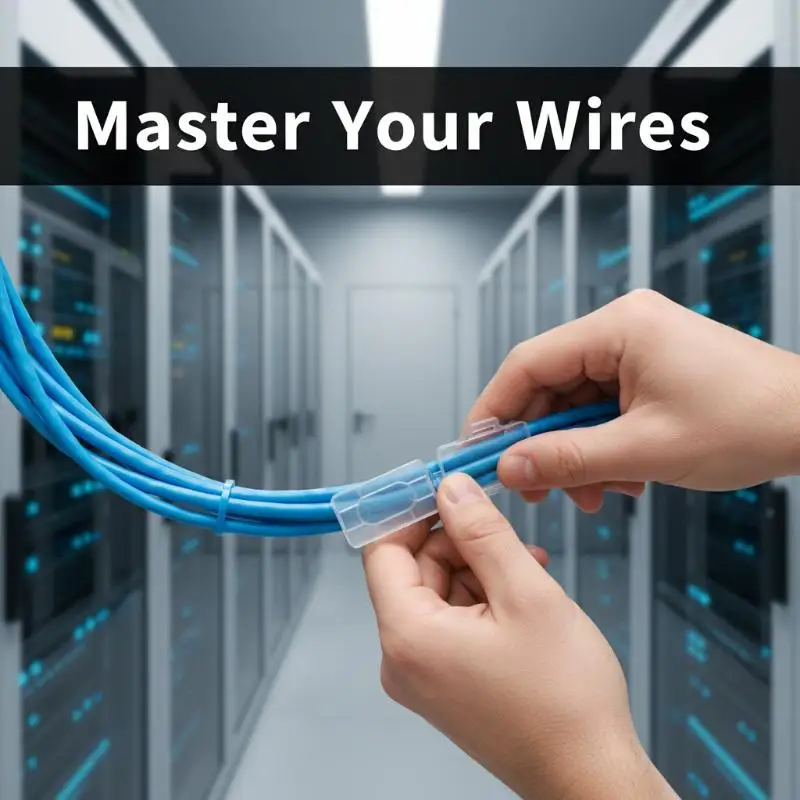 HOMMMME케이블 타이 마커 라벨 태그 100개 사무실 홈 라우터 와이어 관리를 위한 플라스틱 이름표 홀더