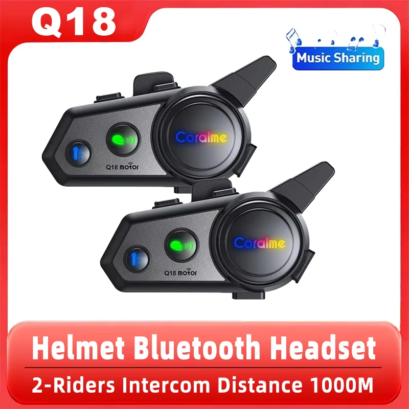 Bluetooth Intercom Headset For Motorcycle Helmets Ipx6 Waterproof_voghion.com