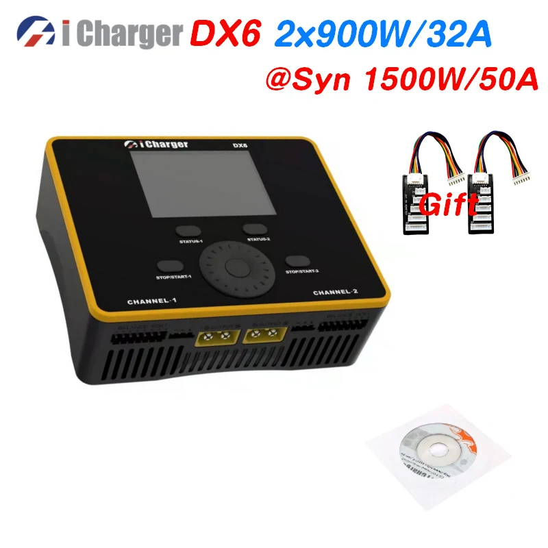 

I зарядное устройство DX6 DC 900 Вт 32A Двухканальное высокомощное балансирующее зарядное устройство Dis зарядное устройство для LiPo Lilo LiFe LiVH LTO NiZn NiMH NiCd Pb батарея