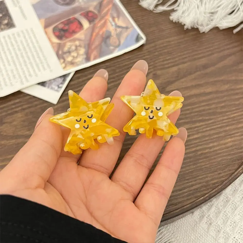 Hairpins Knot Croissant Ponytail Holder Hair Crab Clip Bread Cloud Star Acetate Hair Claw Women Hairgrips Korean Hair Clips
