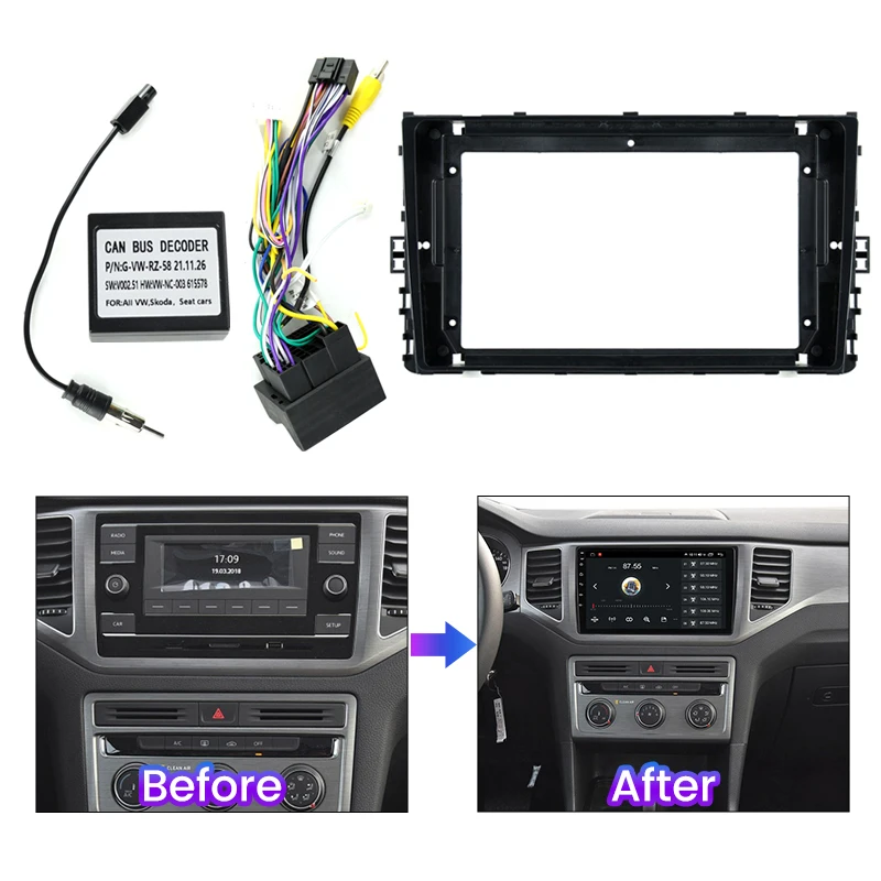 MEKEDE  Ƽ̵  , ٰ VW T-ũν MQB Ƽ Ʋ ī t6.1 ĻƮ 2019-2020 г 귡Ŷ