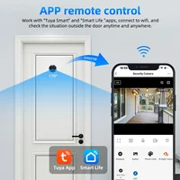 Awapow Tuya Door Peephole Viewer Smart Wifi Video Doorbell 2.4G/5G Mini Camera 170° Angle Night Vision 1080P Motion Detection - Image 4