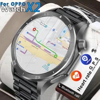 2025 New For OPPO Watch X2 GPS Track Smart Watch Men Compass Altimeter Waterproof Bluetooth Call AMOLED Screen Smartwatch Women 1