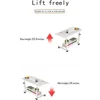 Student Computer Portable Home Office Furniture Small Spaces Sofa Bedroom Bedside Desk Learn Play Game Desk on Wheels Movable 5