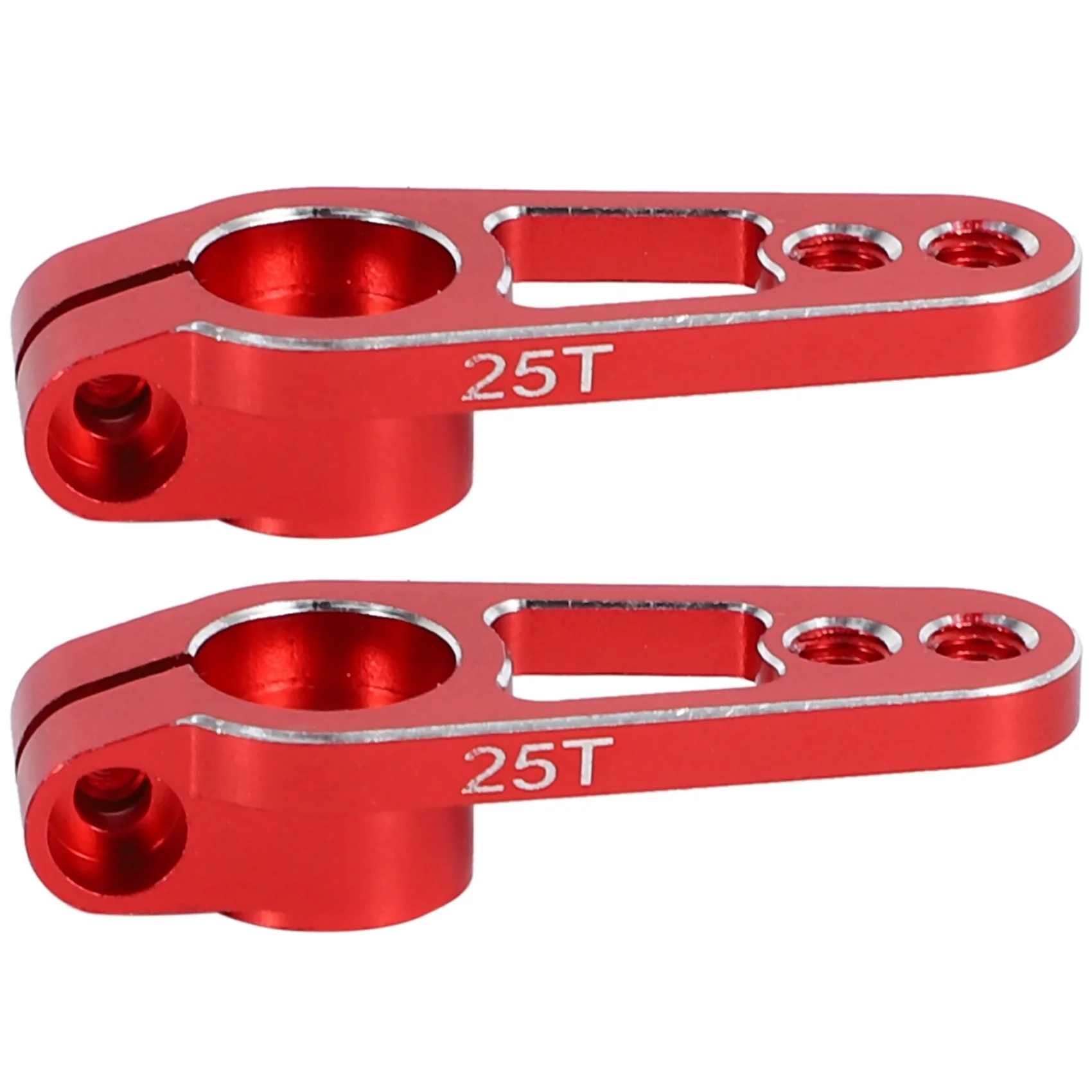 

Рулевой сервопривод из алюминиевого сплава 25T 31 мм для радиоуправляемой машинки, цвет красный, 2 шт.