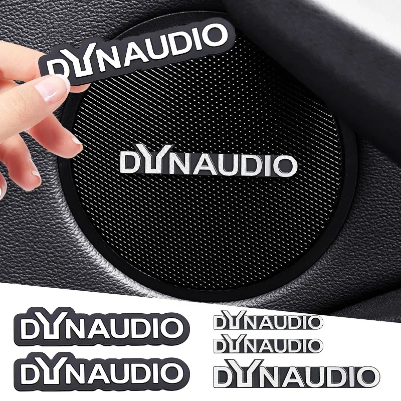 5 Pz/10 Pz Di Alta Qualità In Metallo Dynaudio Logo Auto Hi-Fi Altoparlante Audio Altoparlante Distintivo Stereo Emblema Adesivo Accessori Per Lo Styl