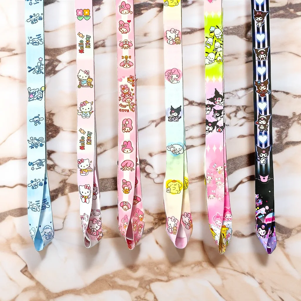 

Sanrio Pokémon Disney Anime Neck Strap Lanyards Cute Keychain Badge Holder for ID Card Pass Hang Rope DIY Jewelry Accessories
