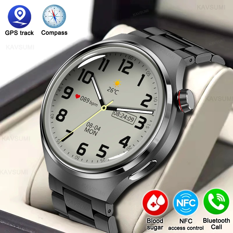 

2023 NFC Smart Watch Men GT4 Pro GPS Tracker 360*360 HD AMOLED Screen Bluetooth Call IP68 Waterproof SmartWatch For Huawei IOS