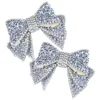 2 Pcs Handmade Resin Diamond Shoe Accessories Decors Wedding Charms for Pumps Rhinestones Jewelry Bowknot Crystals 1