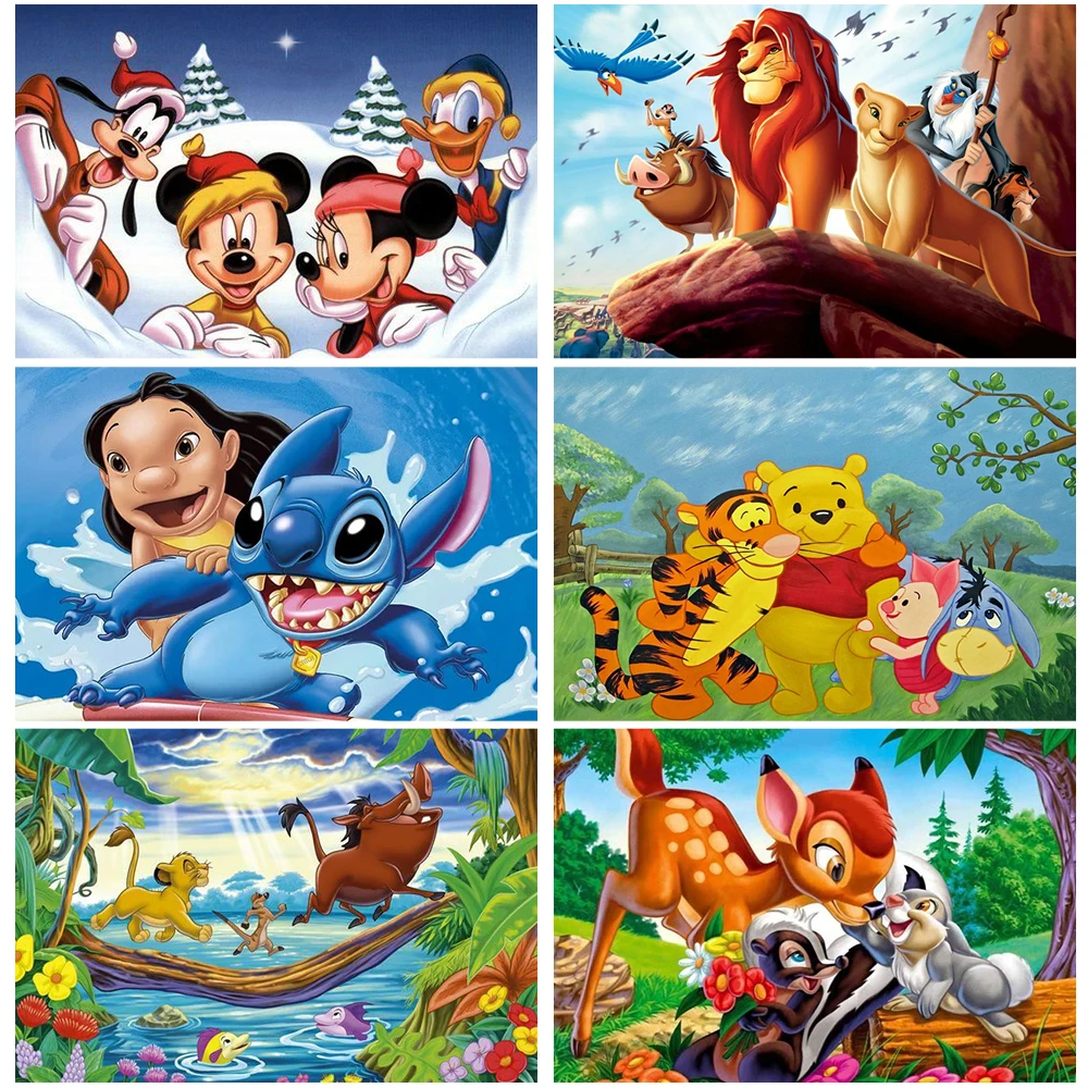 

Disney Cartoon Bambi Mickey Mouse 5D Diamond Painting Animal Pictures Rhinestones Embroidery Mosaic Needlework Home Decor