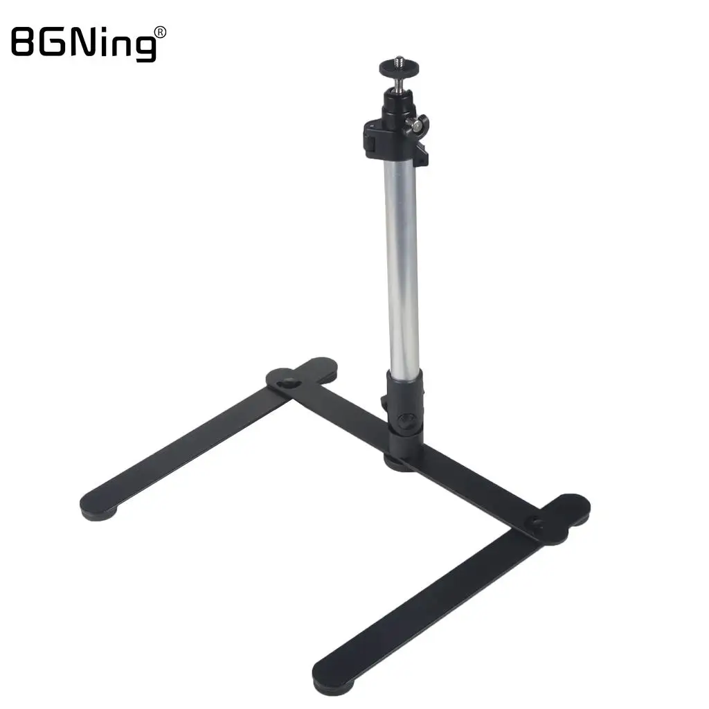 Aluminium Alloy Desktop Copy Stand Bracket Tripod Ball Head Monopod Stand With 1/4 Screw For