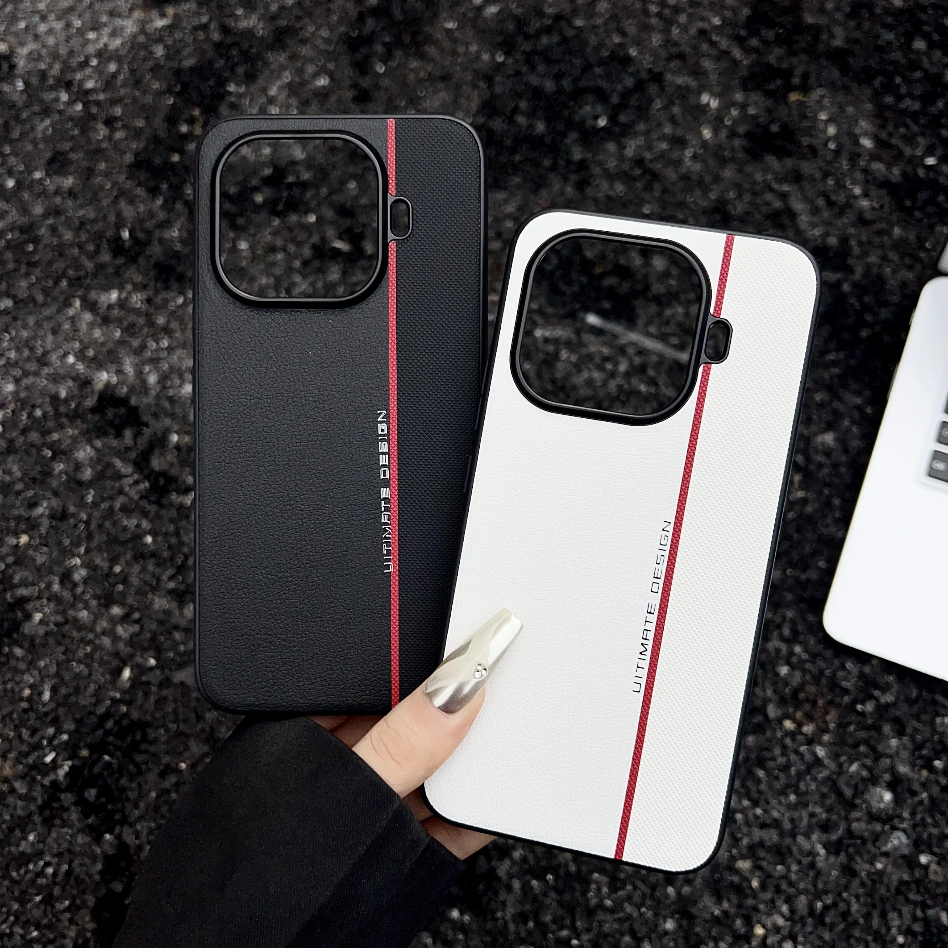 Luxury PU Leather Shockproof Phone Case - Simple Anti-Fall Protection Cover