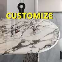 Table à manger ovale en marbre Bulgari sur mesure, toutes tailles, revêtement en résine épaisse, résistant aux rayures et aux taches, mobilier de maison robuste et durable 1