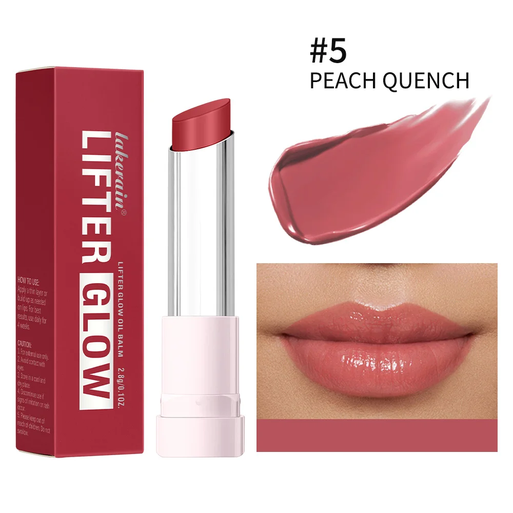 Glossy Hydrating Lip Balm - 24HR Long-Lasting Moisturizing Treatment with Plumping Effect in 10 Shades