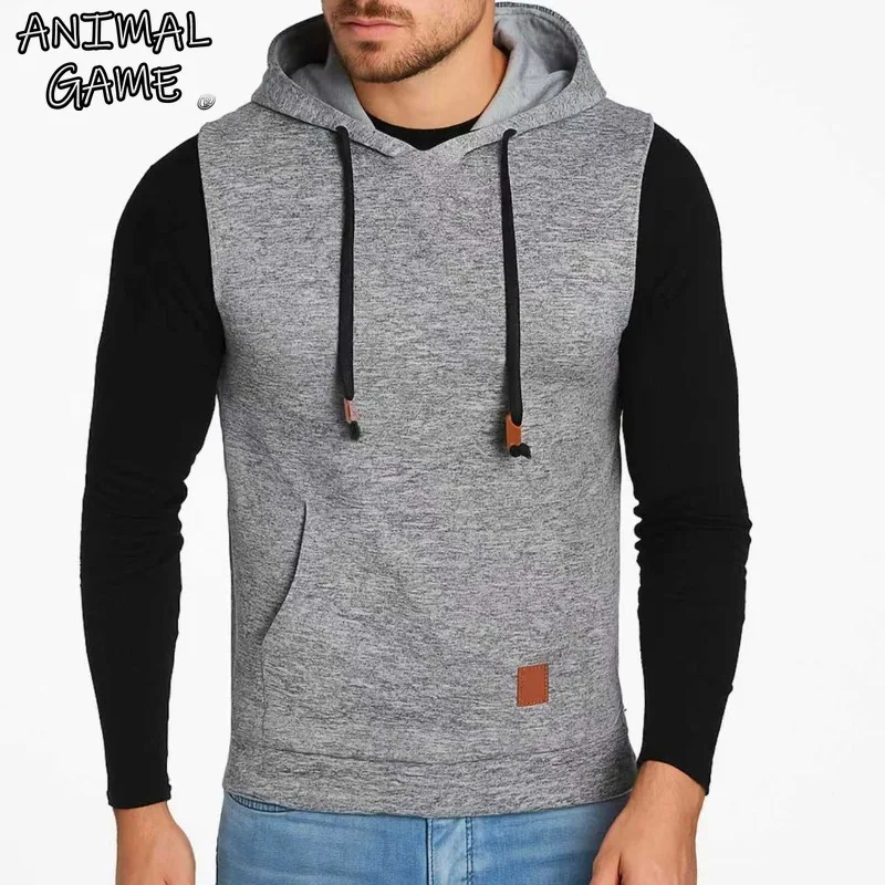 Animal Game Mens Sleeveless Jacket Vests Lightweight Slim Fit Hooded Sweatshirt Casual Hoodies Work Coats Tank Top Tracksuit Men