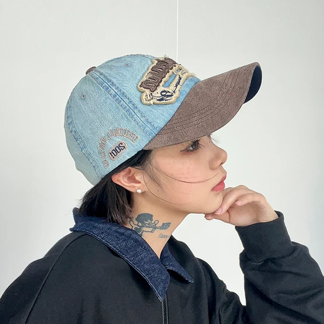Sombrero de vaquero suave para mujer, de moda urbana Retro gorra de  béisbol, visera usable para