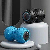 Rechargeable 5 Gears Vibrating Massage Ball Portable Peanut Massager Vibrating Foam Roller For Fitness Mobility Yoga Relaxation