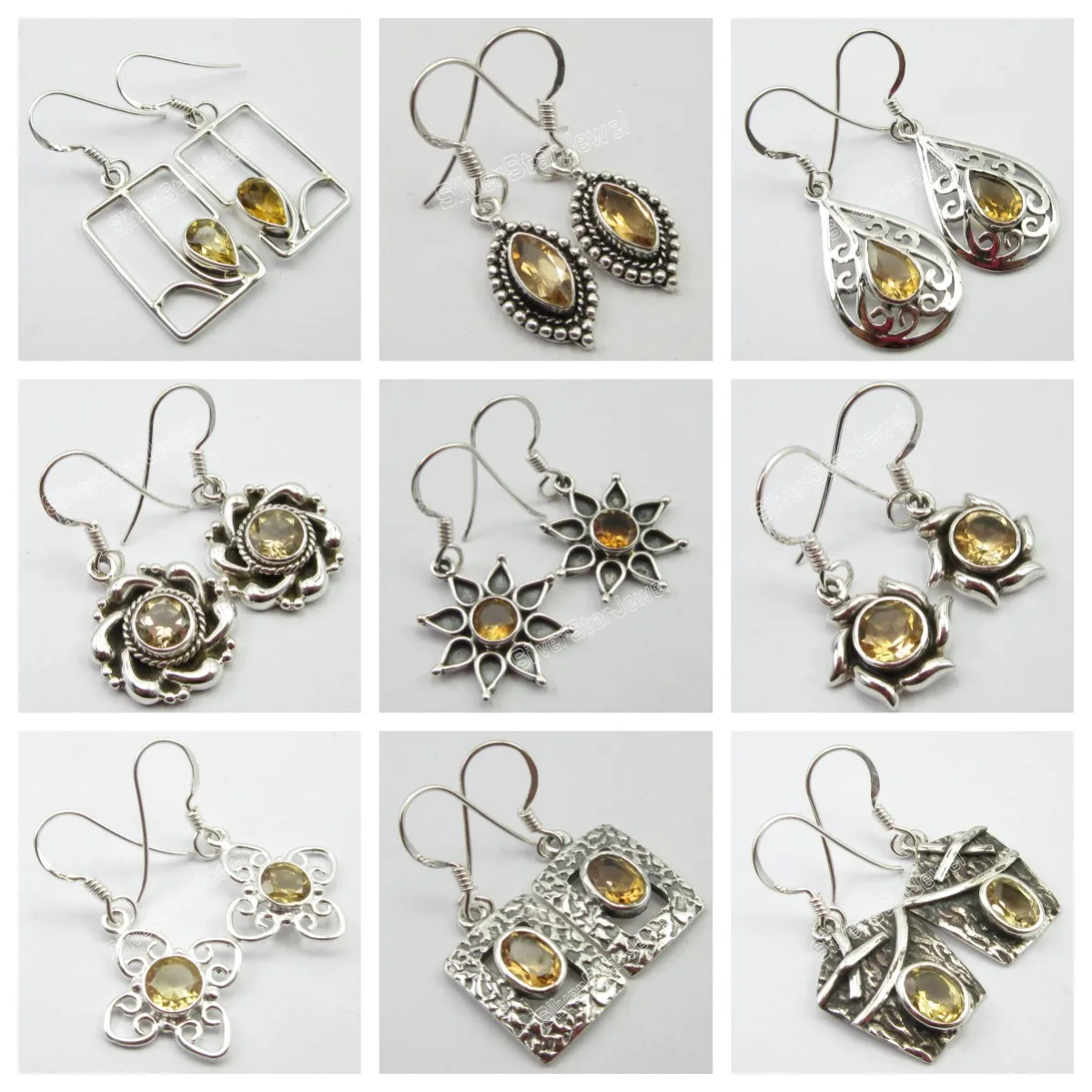 

India Origined Classic Jewelry Semi-precious Stone Earrings Collection 94