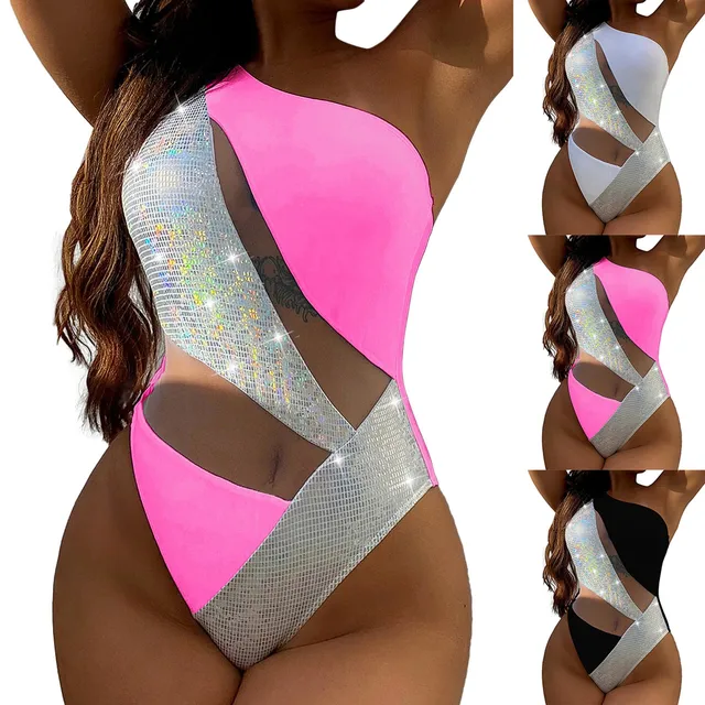 Baño Decorados Traje De BaÃ±o Con Pedreria Bikinis Con Diamantes - Main Image