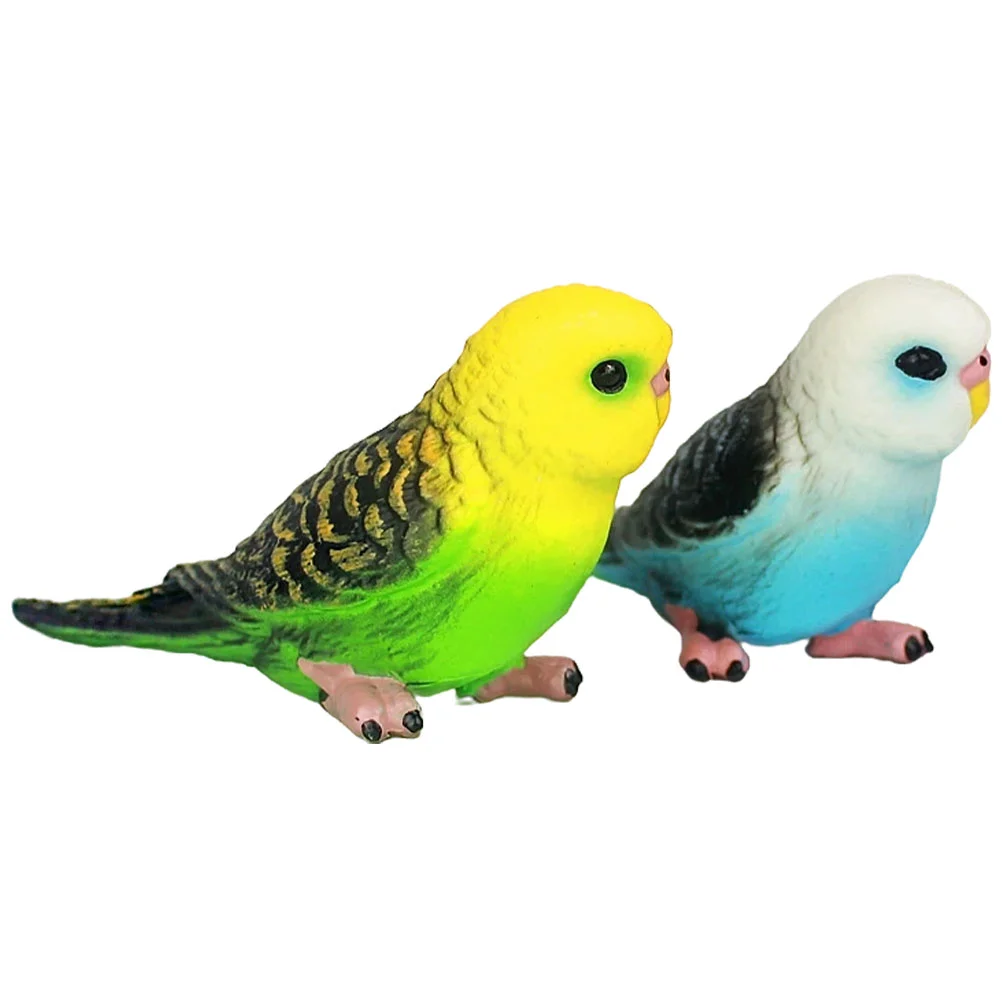 

Christmas Tree Decorations Simulation Parrot Plastic Ornaments Colorful Fake Birds