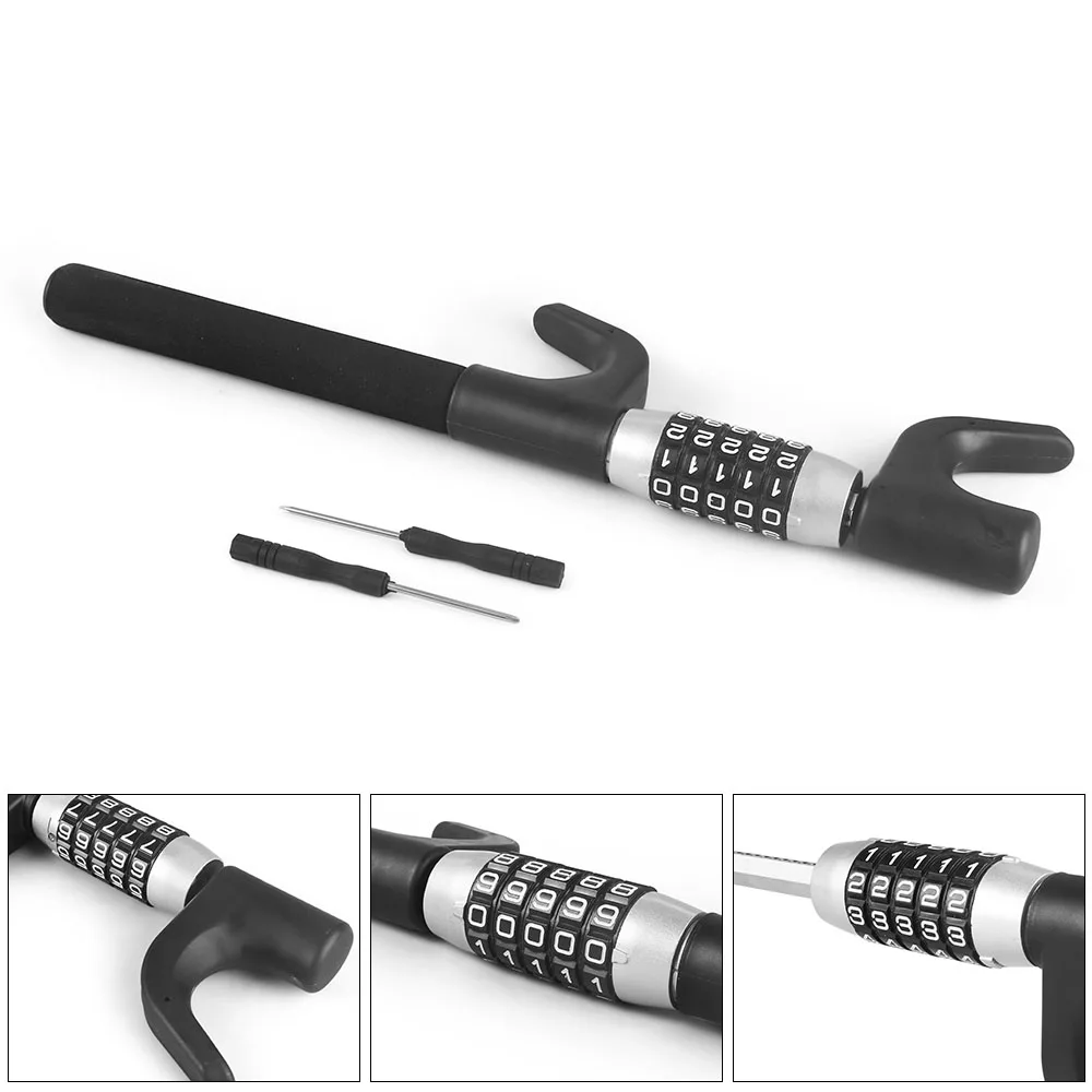 Car Steering Wheel Lock With 5 Digit Password Anti Thef Lock Automobile Safety Accessories For Sedan Suv Truck Most Car Can Use