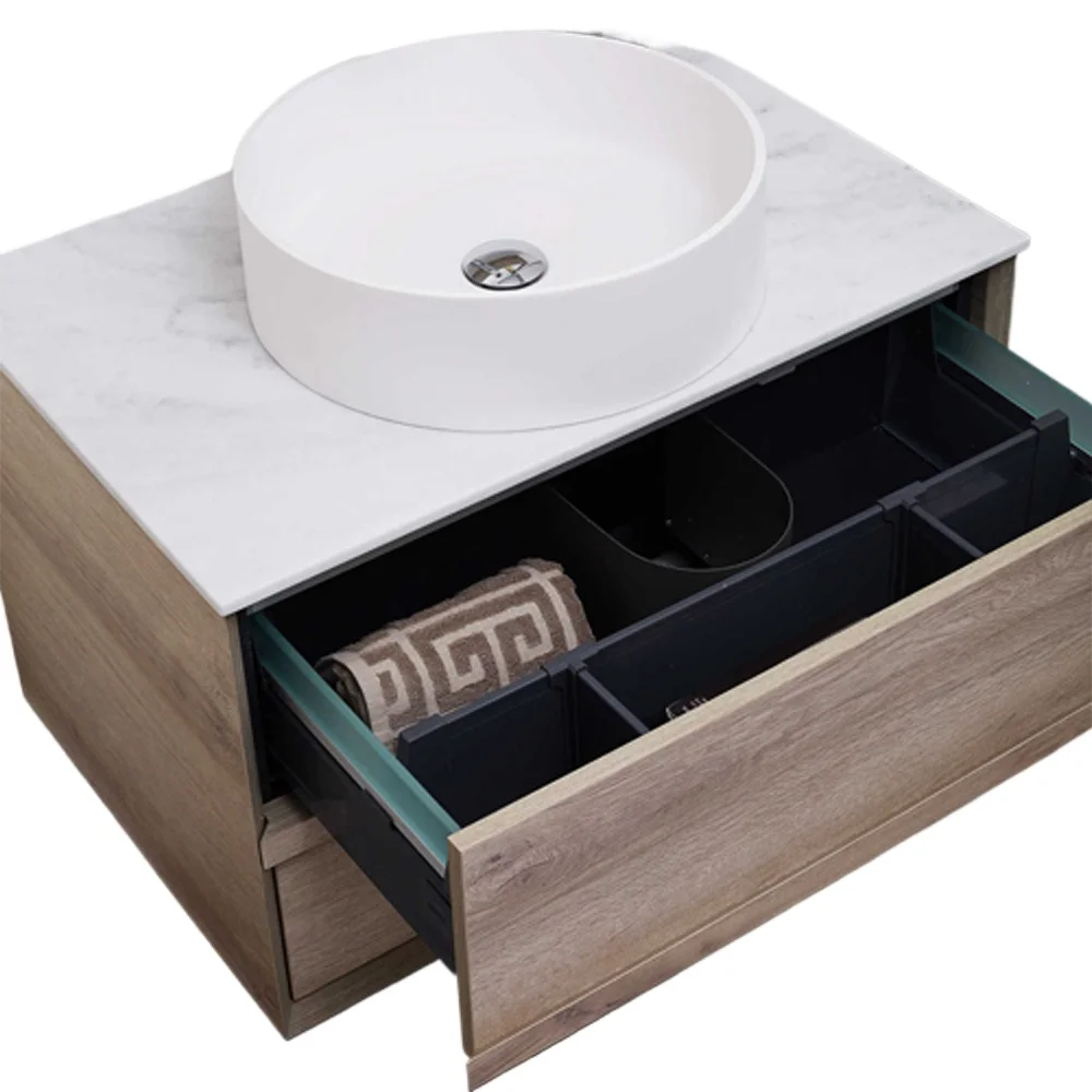 Top Selling China Tall Side Rotating Bathroom Cabinet Round Mirror Mdf Bathroom Cabinet