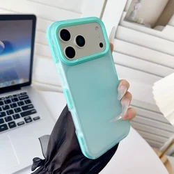 Ultra Thin Frosted Clear Soft TPU Shockproof Matte Translucent Phone Case - iPhone Air (Light Green)