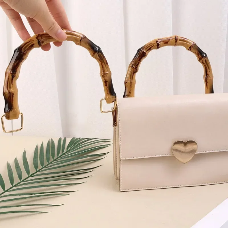 Fai da te con fibbia Accessori per borse Confezione regalo Maniglia Maniglie per borse in bambù Maniglia per borsa a tracolla Maniglia per borsa in bambù - immagine 5