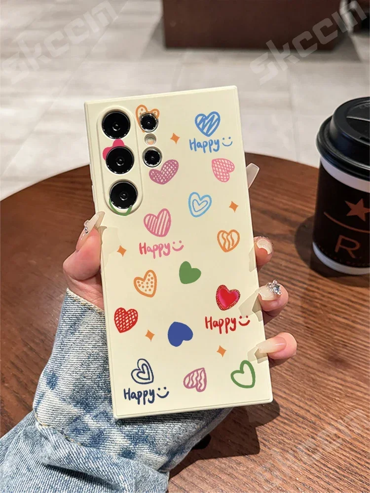 Vibrant Love Heart Design Phone Case - Happy Edition