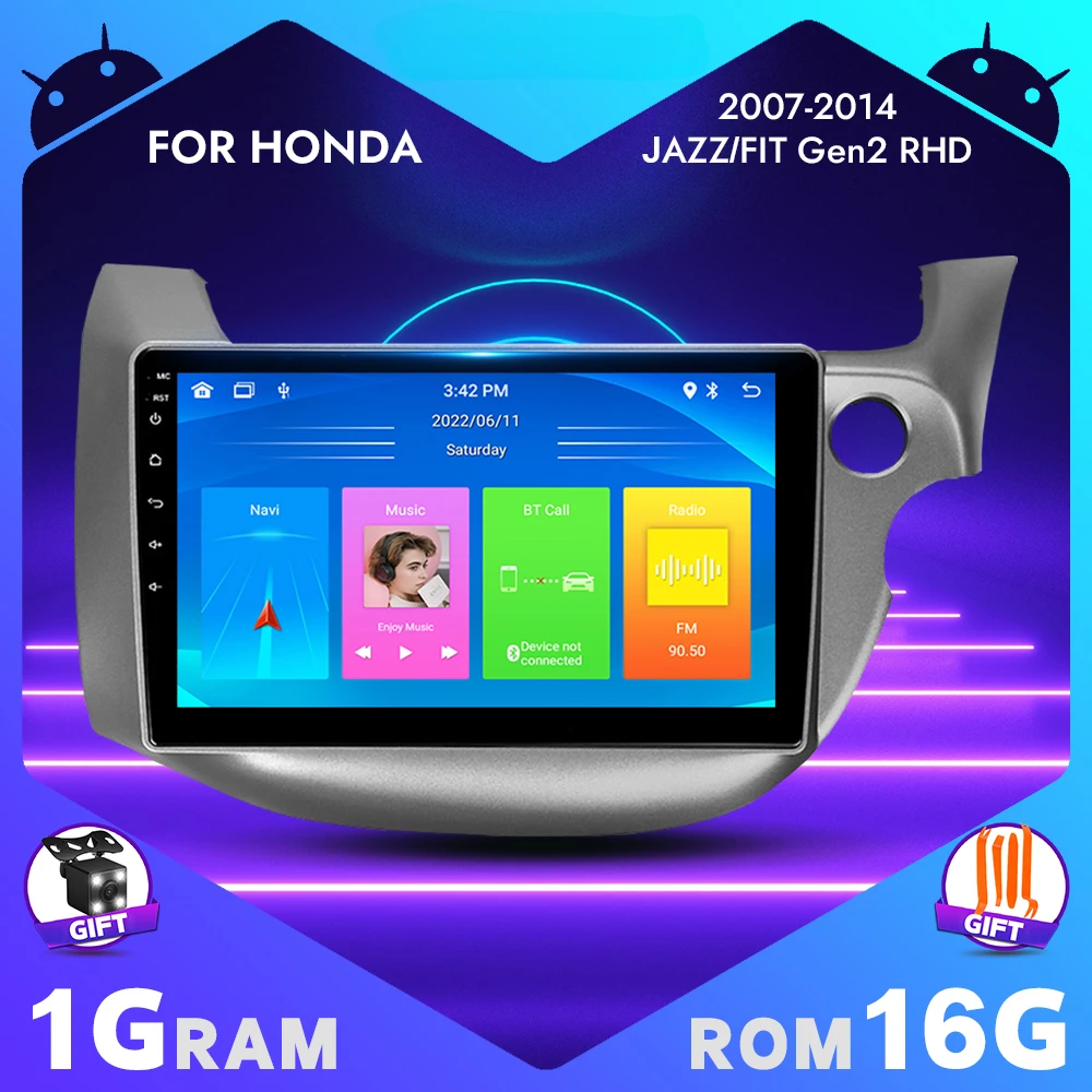 

Android10 9inch Touch Screen Car Radio Audio Video Stereo Player for Honda Jazz Fit Gen2 2007-2014