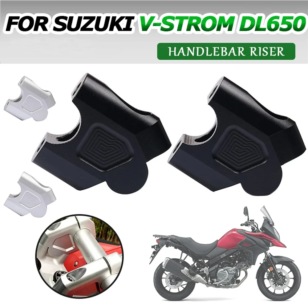 

Motorcycle Handlebar Riser Mount Handle Bar Clamp Rise Extend Adapter For SUZUKI DL 650 VStrom 650 DL650 V-Strom VStrom650