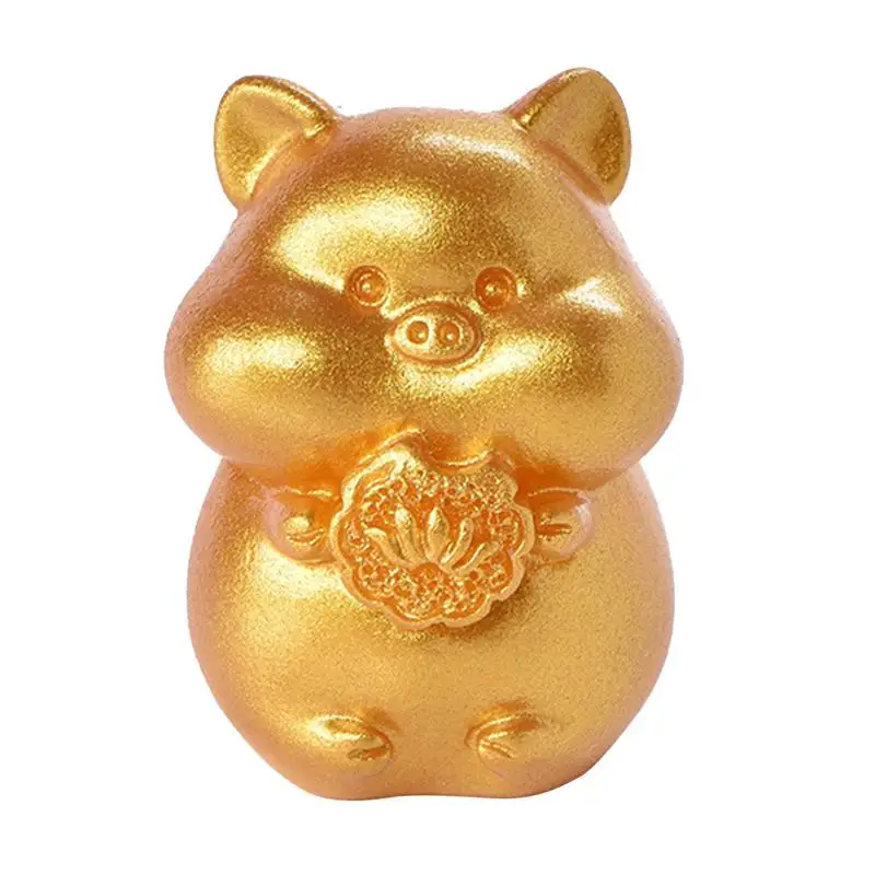 

Chinese Zodiac Figurines Golden Resin Zodiac Mini Animal Figurines Lucky Decoration Animal Sculpture For Attract Wealth