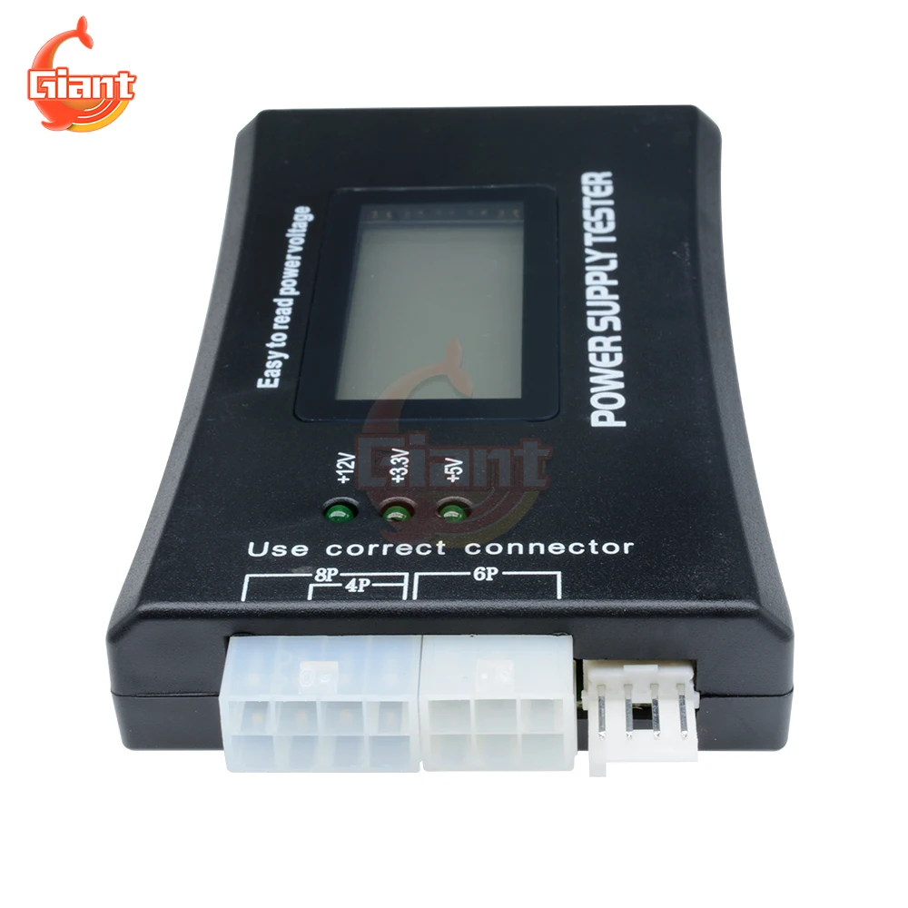 20/24 Pin PC Power Supply Tester Diagnostic Tools Quick Bank Supply Power Measuring Computer Power Measuring For ATX BTX ITX TFX 5