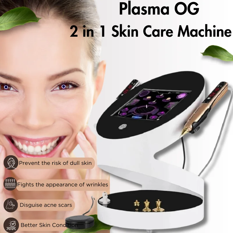 2 in 1 Ozone Plasma Machine Acnes Scars Treatment Face Lifting Skin Regeneration Sterilization Repair Beauty Device