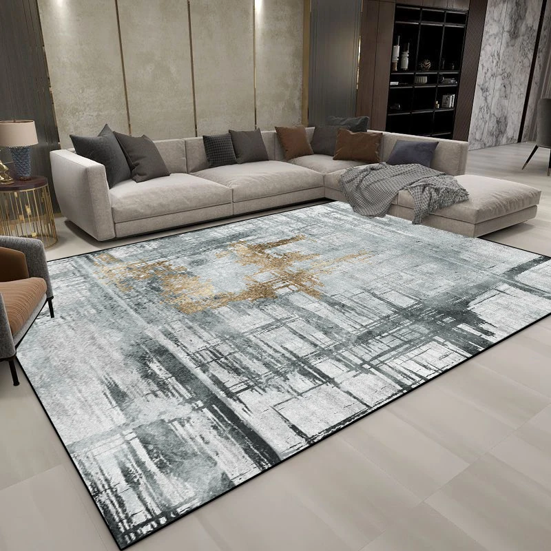 Modern Decoration Abstract Carpets Living Room Light Luxury Carpet Home Sofa Grey Floor Mat Washable Bedroom Cloakroom Soft Rugs 4