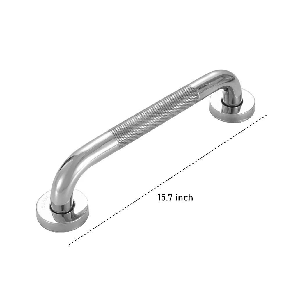 Bathroom Handrail 1PC Stainless Steel 300/400/500mm Bathroom Tub Toilet Handrail Grab Bar Shower Safety Support Handle Towel Rack