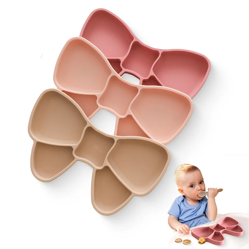 Silicone Dining Plate Baby BPA Free Silicone Feeding Training