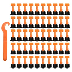 Système de nivellement de carreaux réutilisables, 50 pièces, cales de niveau, espacement de carreaux pour le positionnement des carreaux, mur de sol, Kit d'outils 