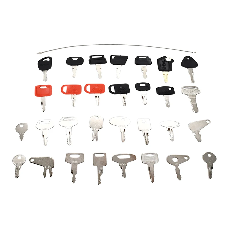 30Pcs Ignition Key Sets AT195302 H800 Compatible with Caterpillar Compatible with Komatsu Kubota