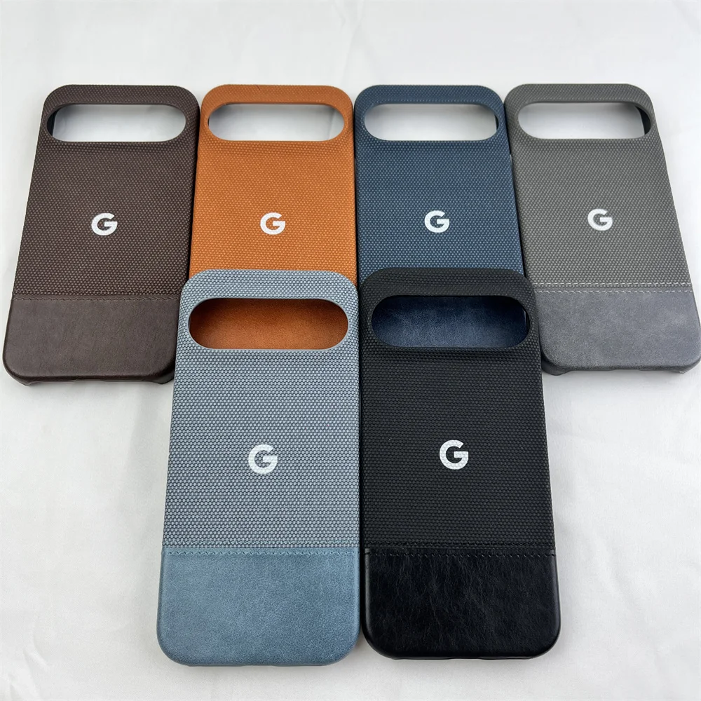 Luxury Matte Cotton Linen Leather Phone Case - Fashionable Simple Shockproof Protection Cover