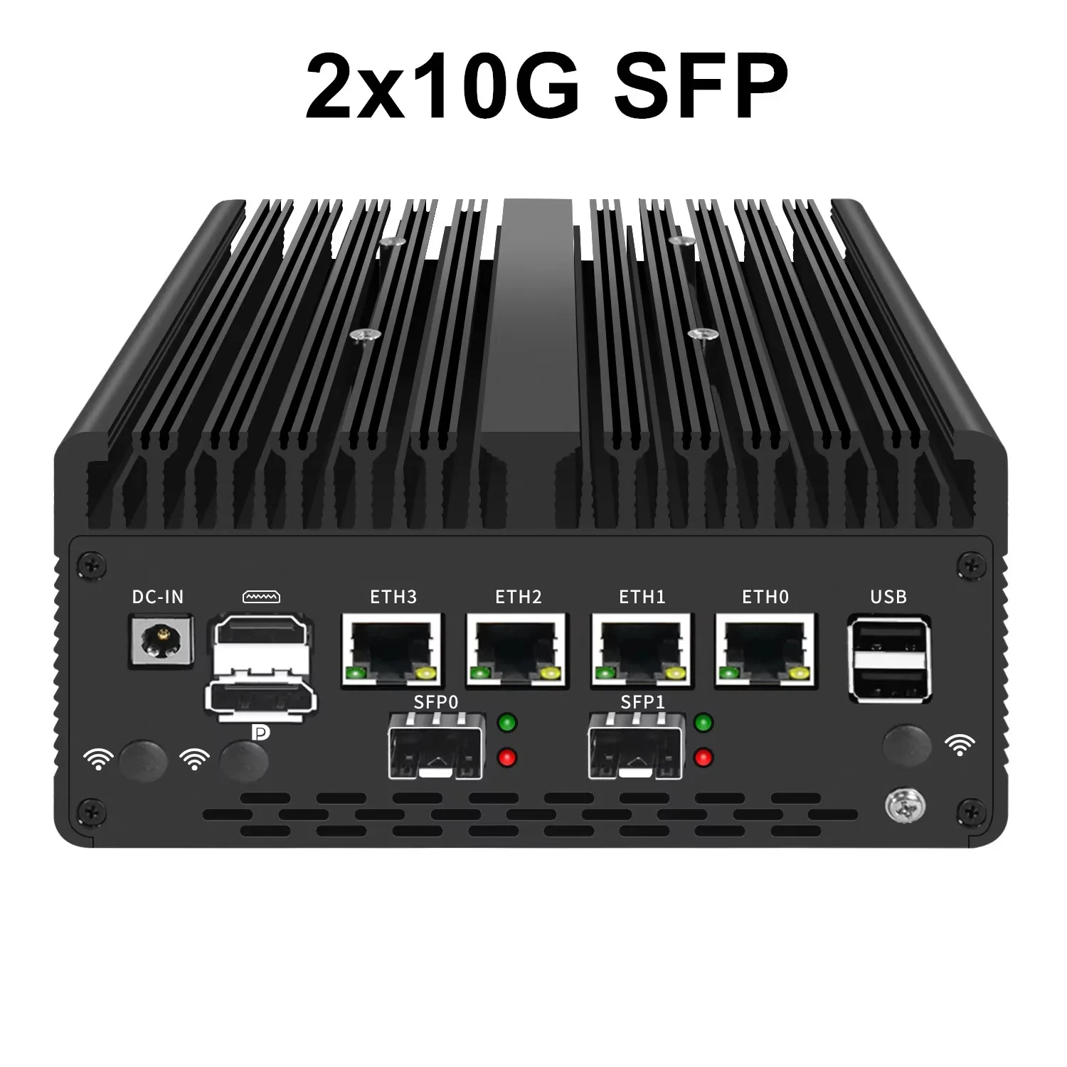 2025 Solid Firewall Appliance 12th Gen Intel Pentium Gold 8505 10G/1G SFP 4*2.5G RJ45 LAN 2DDR5 NVMe Mini PC Proxmox ESXi Server 3