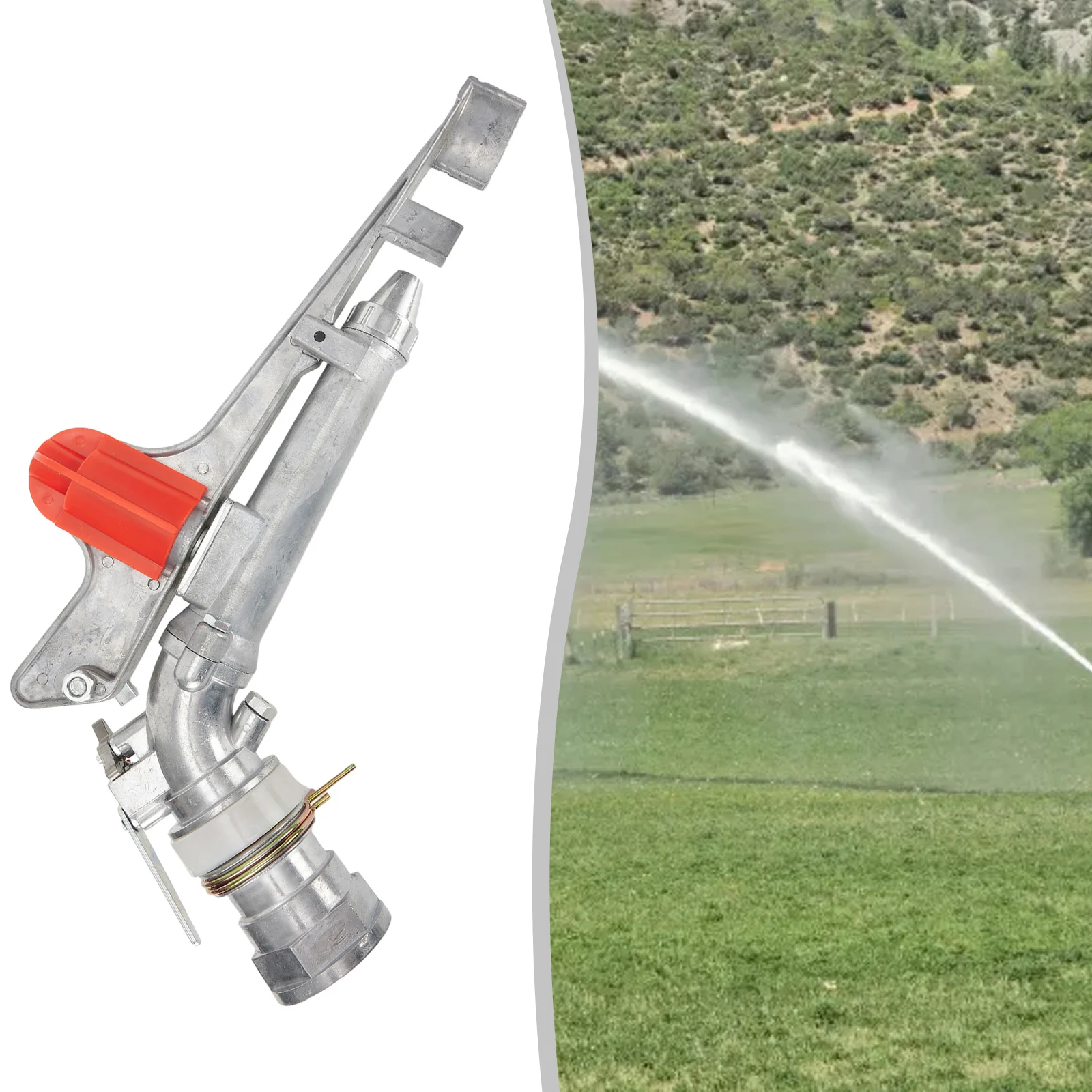 

1PC 360 Rotating Garden Irrigation Watering Rain Gun Metal Lawn Sprinkler Female Thread Big Covering Range Sprinklers Farm Water