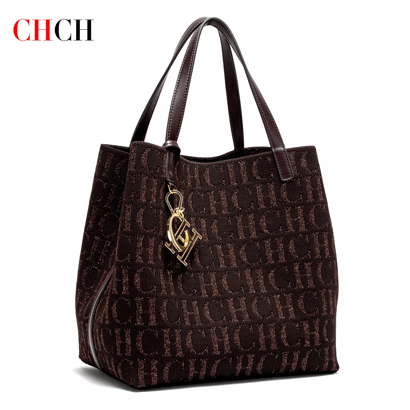 حقيبة يد نسائية من CHCH جديدة بلون سادة Flyknit حق...