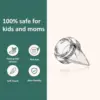 Breast Pumps Accessories, Duckbill Valve, Suitable for MOMMED S18/S21 Wearable Breast Pump,4 Pack Breast Pump Replacement 5