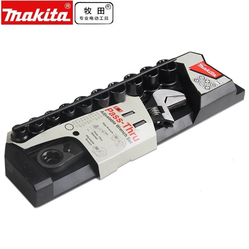 

Makita New B-65458 11pcs Reversible Adjustable Wrench + Spline Sockets For DTW190 DTW251 DTW285 DTW181 DTW100 DTW450 전동드릴공구