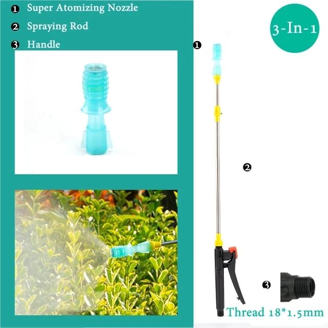 Versatile Retractable Electric Sprayer with Nozzle and Handle